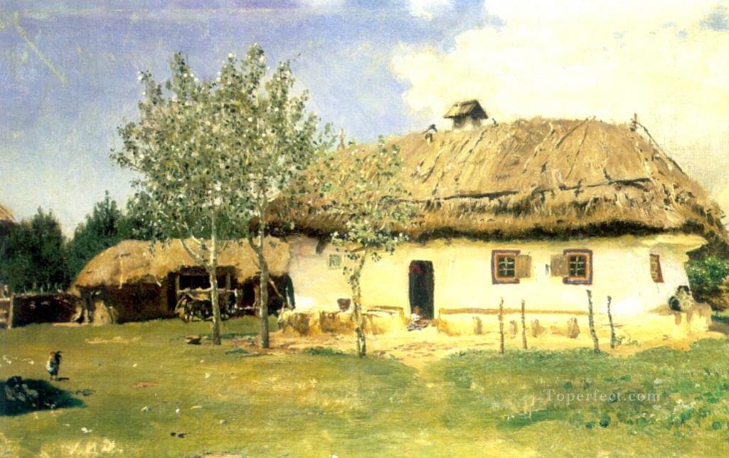 ウクライナの農民の家 1880年 イリヤ・レーピン油絵